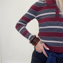 maglia in costina modello polo scarlet